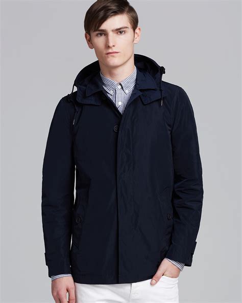 burberry rainjacket blue|Burberry rain jacket men's.